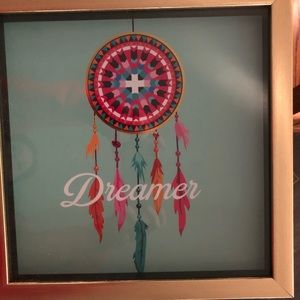 Framed dream catcher art